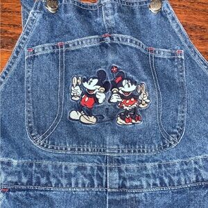 Vintage Disney Mickey and Minnie overall